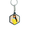 Sublimation Fiber Metal Keychian SK30
