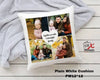 Plain white cushion PW12*12