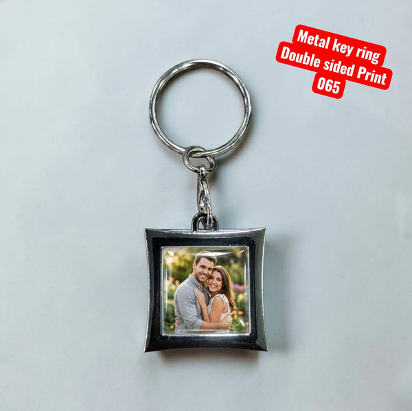 Sublimation Metal Keyring Double Sided 065