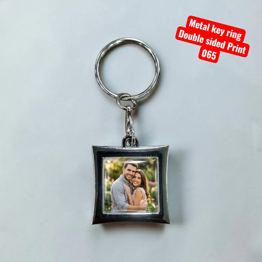 Sublimation Metal Keyring Double Sided 065