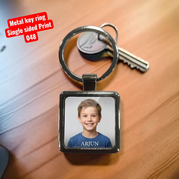 Sublimation Metal Keyring Single Sided 048