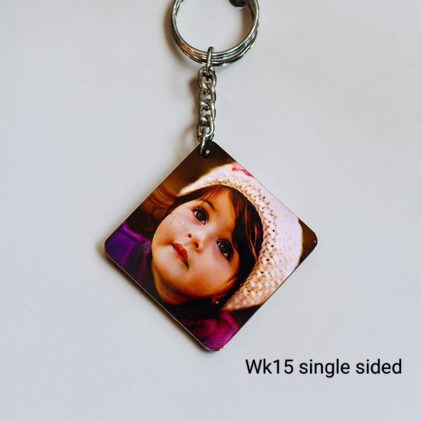 Sublimation Wooden Single Sided Keychain
