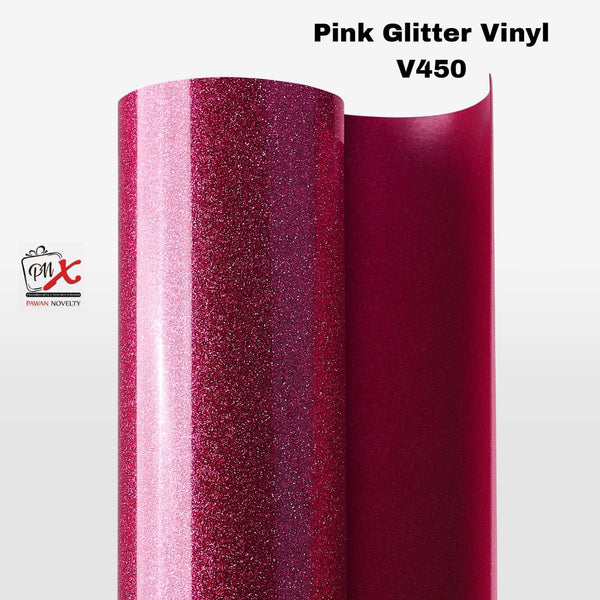 Pink glitter vinyl V450