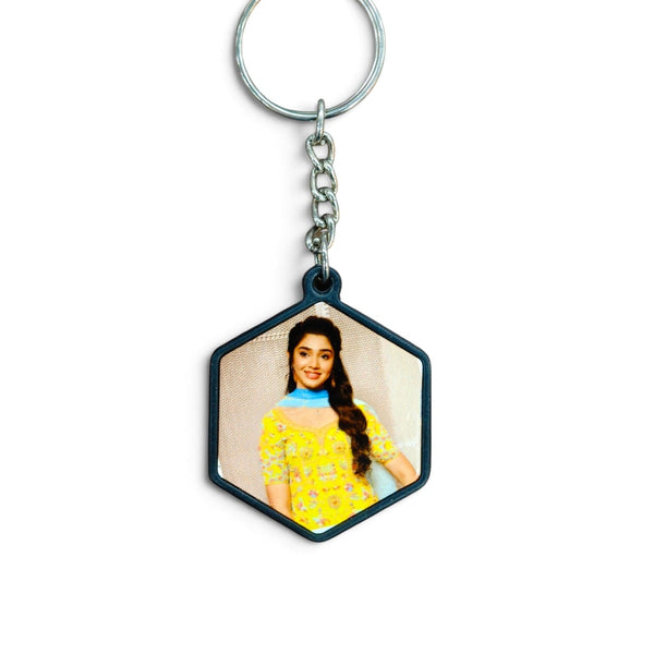 Sublimation Fiber Metal Keychian SK30