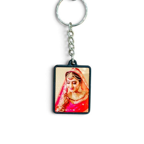 Sublimation Fiber Metal Keychain SK30
