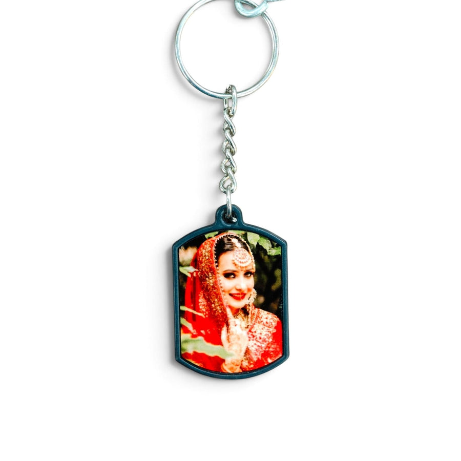 Sublimation Fiber Metal Keychain SK30
