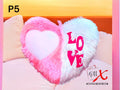 Cushion Heart Fur P5