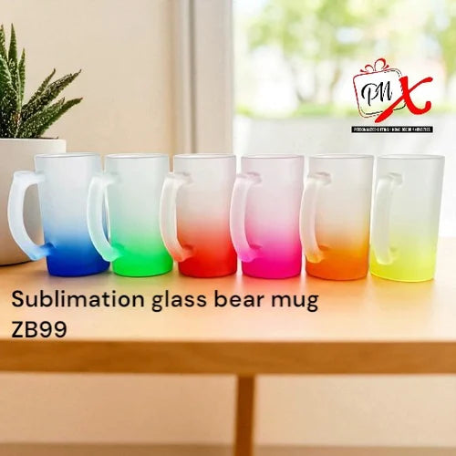 Sublimation Glass Beer Mug ZB99