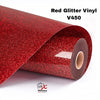 Red Glitter vinyl V450