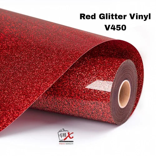 Red Glitter vinyl V450