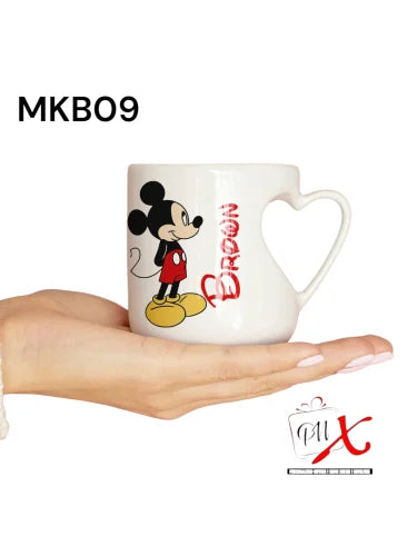 Sublimation White Heart Mug MKB09