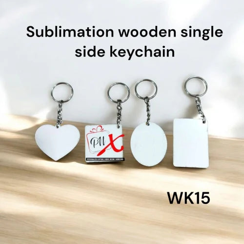 Sublimation Wooden Single Side Keychain